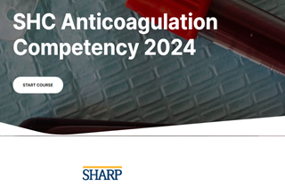 SHC Anticoagulation Competency 2024 Banner